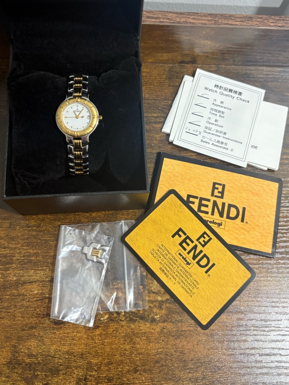 Fendi 900L Two Tone Vintage Ladies Watch VGUC